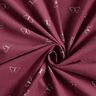 Velours milleraies Papillons scintillants – rouge bordeaux,  thumbnail number 3