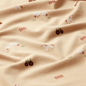 Jersey coton Ferme – amande, 