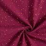 Tissu double gaze de coton taches dorées éparses – rouge bordeaux/or,  thumbnail number 3
