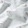 Popeline coton Animaux dans cercle de fleurs Impression numérique – argent/blanc,  thumbnail number 2