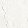 Tissu en coton broderie 3D fleurs &ndash; blanc,  thumbnail number 5