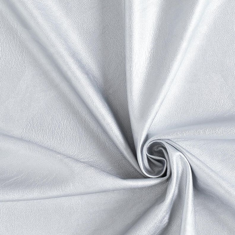 Stretch Imitation cuir Métallique – argent,  image number 1
