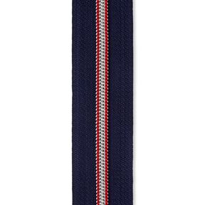Fermeture éclair infinie [5 mm] Métal | Prym – bleu marine/rouge, 