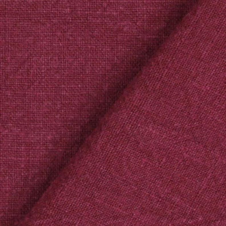 Tissu de Ramie–Mix stonewashed, qualité lourde – rouge bordeaux, image number 3