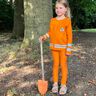 French Terry Sweat d’été Tissu bordure Ouvrier du bâtiment d’un jour – orange clair/argent,  thumbnail number 6