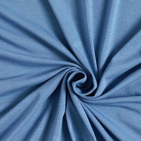 Bambou Jersey viscose Uni – bleu acier, 