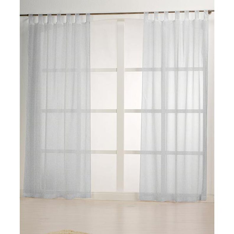 Tissu rideau voile aspect lin 300 cm – argent,  image number 5