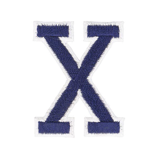 Application lettre X [ Hauteur : 4,6 cm ] – bleu marine,  image number 1