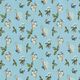Jersey coton fleurs dans le vent – bleu aqua,  thumbnail number 1
