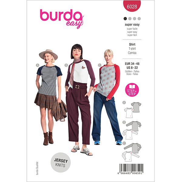 T-shirt | Burda 6028 | 34–48,  image number 1