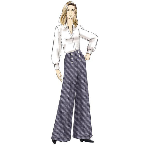 Pantalon taille haute, Very Easy Vogue9282 | 32 - 48,  image number 4