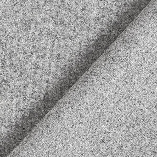 Tissu pour manteau chiné en laine mélangée – gris éléphant,  image number 3