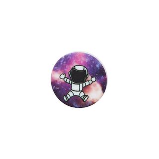 Bouton polyester à queue astronaute [ 18 mm ] – mélange de couleurs, 