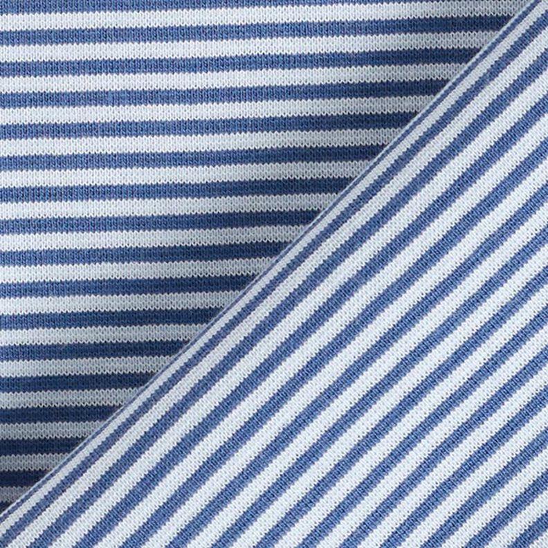 Bord-côtes tubulaire, fines rayures – bleu jean/bleu clair,  image number 4