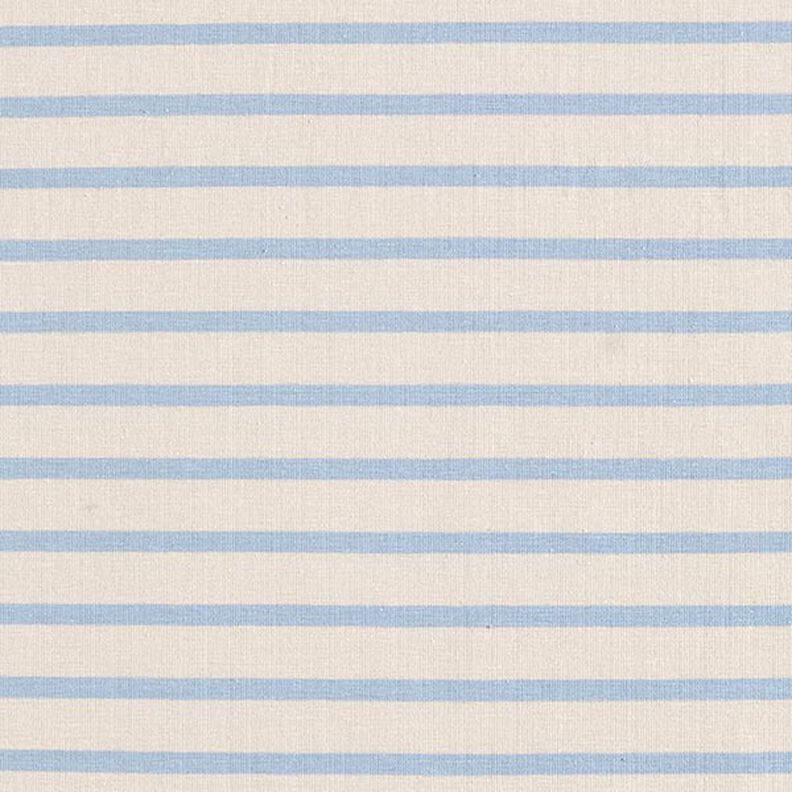 Jersey de coton Rayures fines et larges – noix de cajou/bleu clair,  image number 1