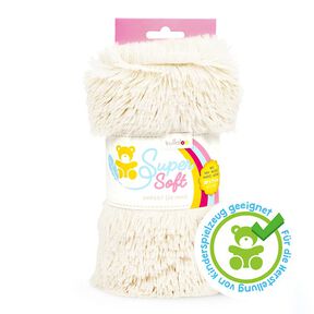 Peluche à poils longs SHAGGY [1 M X 0,75 M | Flor: 20 MM] - blanc cassé  | Kullaloo, 