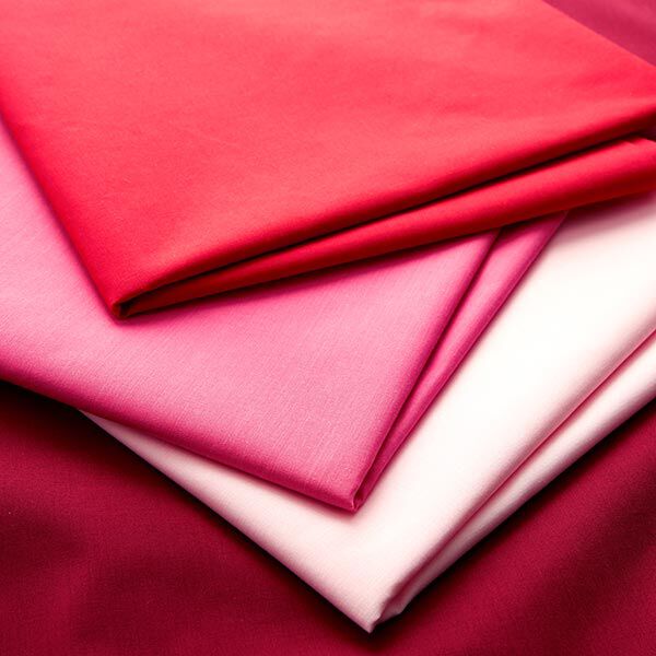 Tissu en polyester et coton mélangés, facile d’entretien – rouge bordeaux,  image number 4