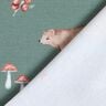 GOTS French Terry Sweat d’été Ours, cerf, écureuil Impression numérique – vert foncé,  thumbnail number 4