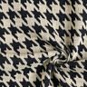 Tissu tricoté pied-de-poule – beige clair/noir,  thumbnail number 4