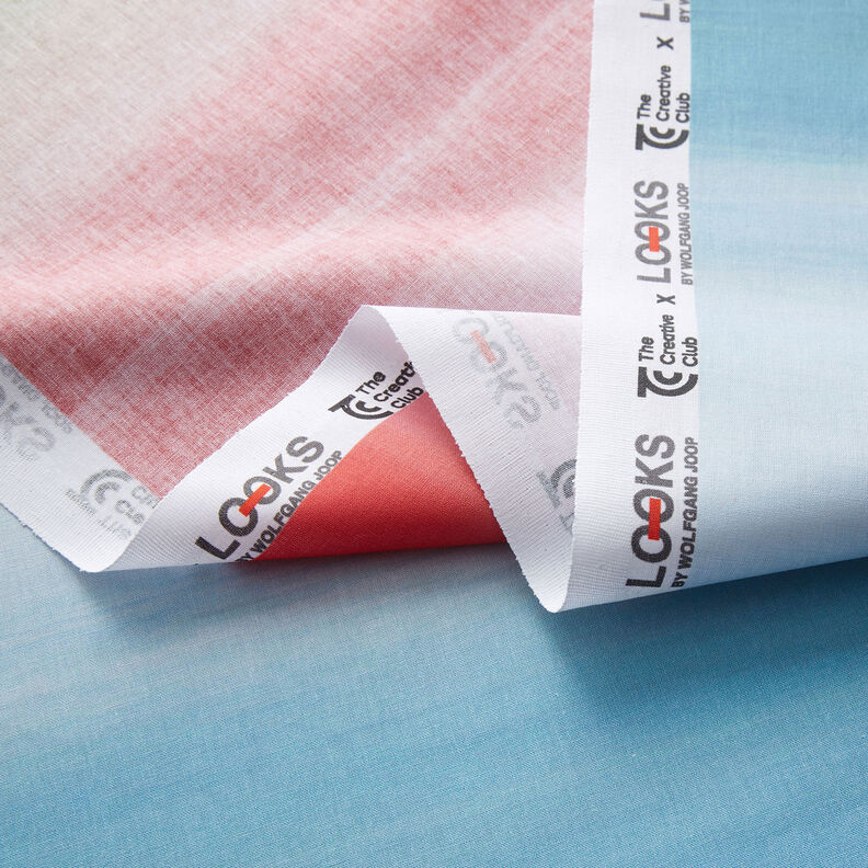 GOTS Batiste de coton Dégradé de couleurs coucher de soleil | TCC x LOOKS by Wolfgang Joop –,  image number 5