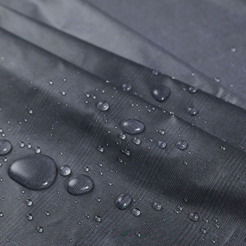 Tissu pour veste de pluie Carreaux – bleu nuit, image number 5