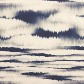 Tissu d’extérieur Canvas batik – sable/bleu nuit, 