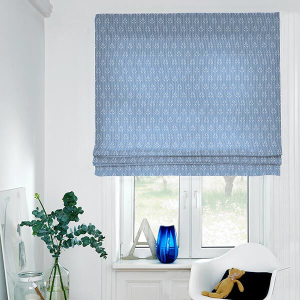 Tissu de décoration Semi-panama ancre – bleu océan/blanc,  image number 7