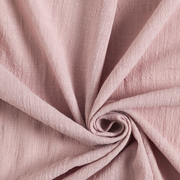 Tissu en coton Aspect lin – vieux rose,  image number 1