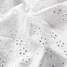Batiste de coton Dentelle brodée Rangées de fleurs – blanc,  thumbnail number 3