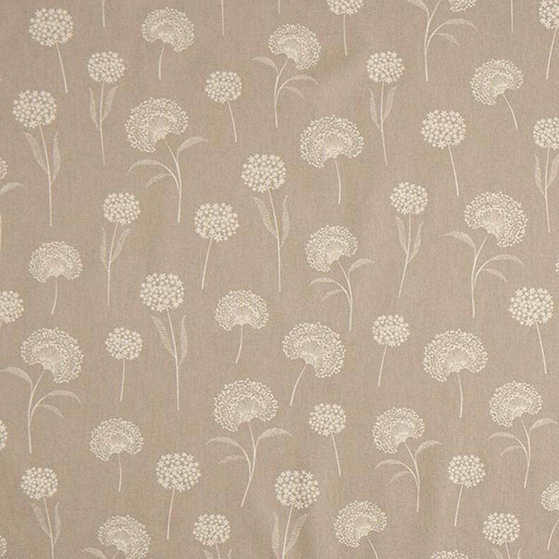 Tissu de décoration Semi-panama pissenlit – nature/blanc,  image number 1