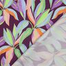 Satin de coton Imprimé numérique de feuilles | Poppy Fabrics – aubergine/vert clair,  thumbnail number 4