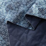 Tissu chambray matelassé Fleur en batik – bleu jean,  thumbnail number 3