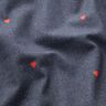 Jersey coton Cœurs en aspect jean Impression numérique – gris bleu/rouge feu,  thumbnail number 2