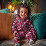 Sweatshirt gratté Cœurs multicolores | Poppy Fabrics – bleu acier,  thumbnail number 5