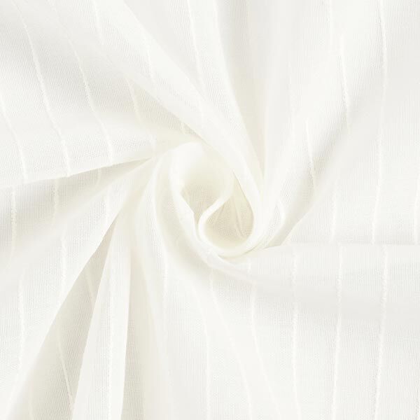 Tissu rideau larges rayures effet fil 300 cm – blanc,  image number 1