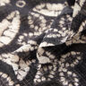 Crêpe mousseline Imprimé de feuilles – noir/beige,  thumbnail number 3