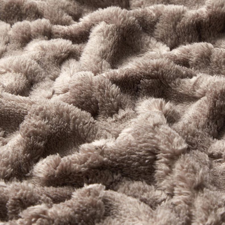 Fourrure synthétique Diamants – taupe, image number 2