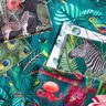 Tissu décoratif Toile Oiseaux du paradis – vert foncé,  thumbnail number 5