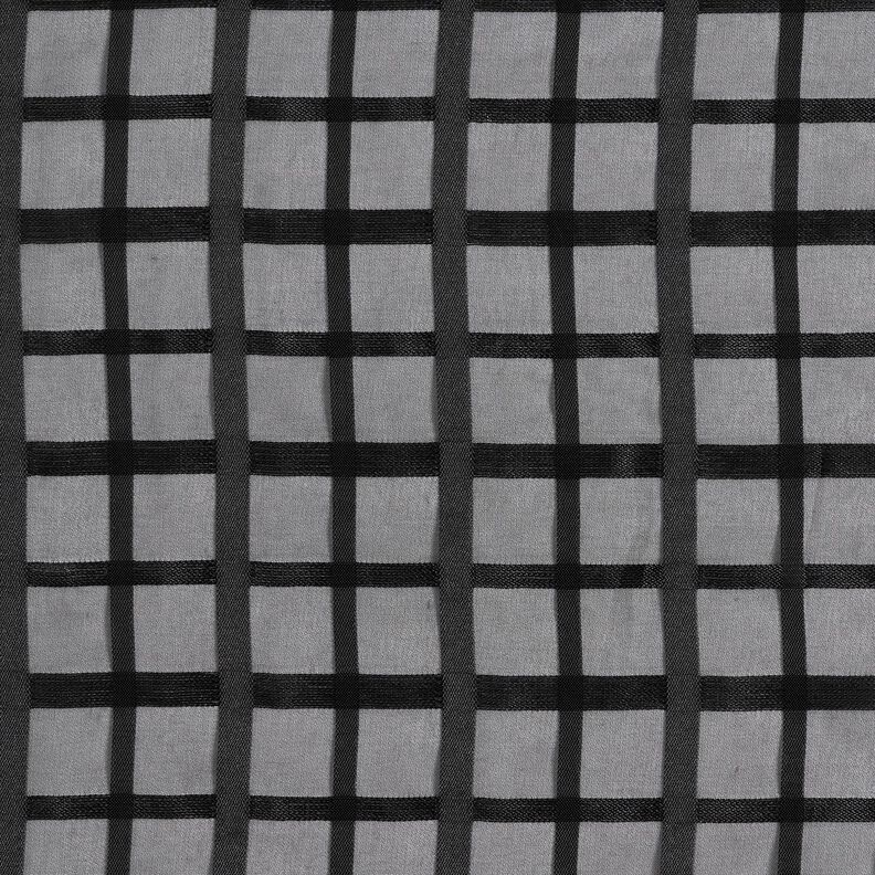 Chiffon Carreau-fenêtre – noir,  image number 1