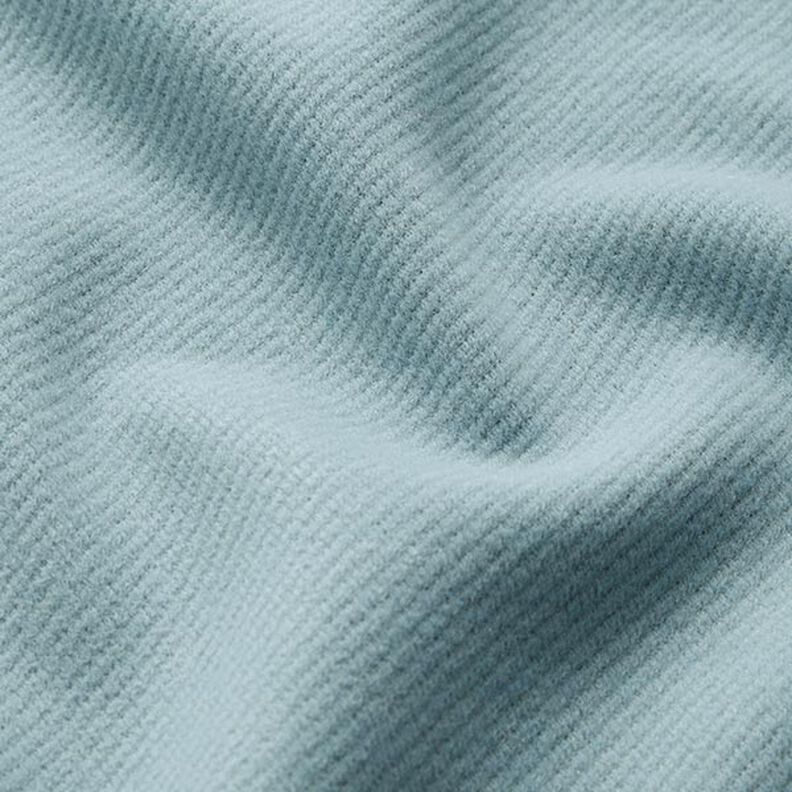 Tissu pour manteau en laine mélangée, uni – bleu pigeon,  image number 2