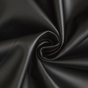 Tissu de revêtement Imitation cuir gaufré – noir, 