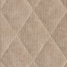 Tissu matelassé Velours côtelé à losanges avec envers fourrure – taupe,  thumbnail number 1