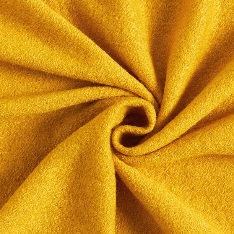 Tissu léger en maille en mélange de viscose et laine – jaune curry,  image number 1