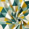 Tissu de décoration Semi-panama Triangles – vert,  thumbnail number 3