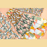 Popeline de coton Formes abstraites | Nerida Hansen – olive/homard,  thumbnail number 5