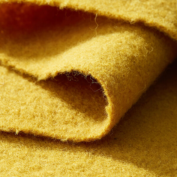 Loden de laine foulé – moutarde,  image number 4