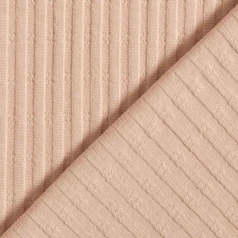 Jersey côtelé Modèle de tricot – beige,  image number 4