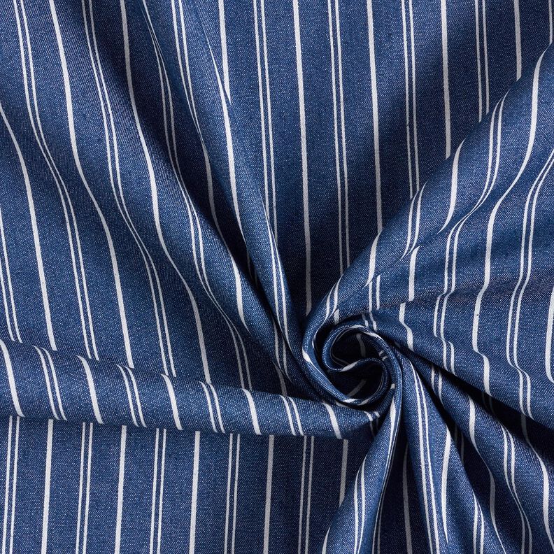 Jean stretch léger Fines rayures – bleu jean,  image number 4