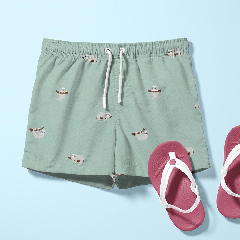 Jersey coton Paresseux – menthe clair, image number 6