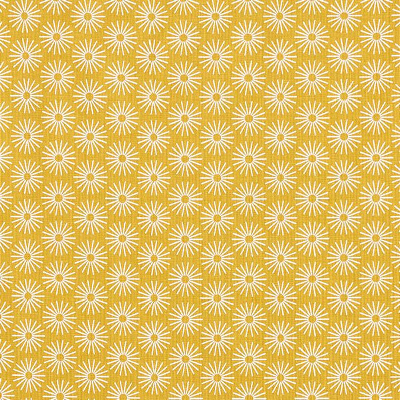 Jersey de coton faire briller les fleurs – jaune curry,  image number 1
